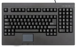 19'' IPC Solidyear Tastatur deutsch, Touchpad, USB-Anschluss, black